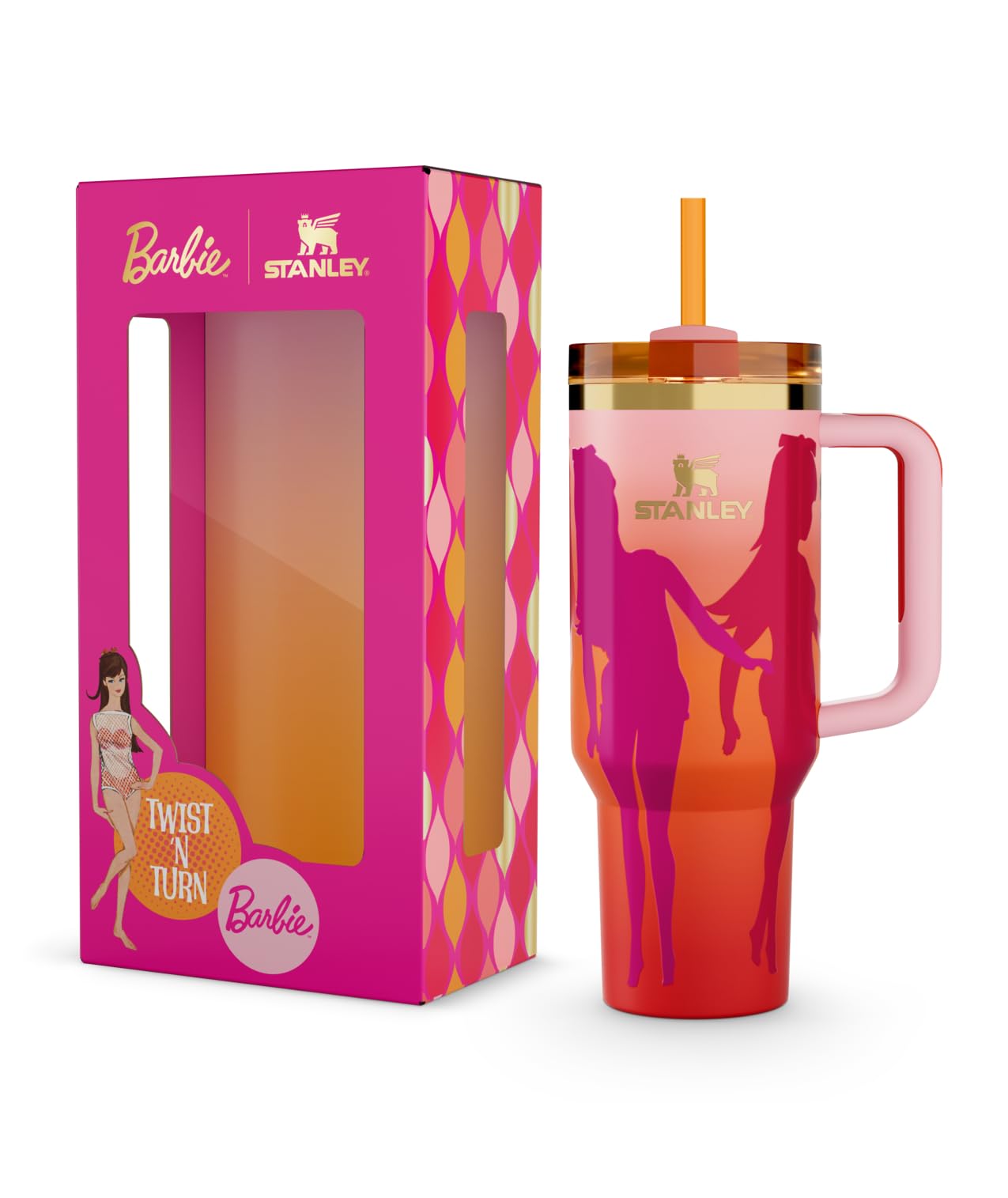 Amazon.com: STANLEY X Barbie™ '60s Twist 'N Turn Quencher 40 Oz